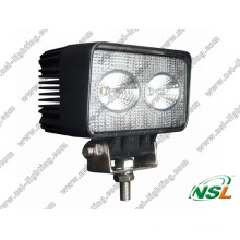 10-30 V CC IP67 para luces de trabajo de servicio pesado Luces de trabajo LED de 20 W luces de techo / cabeza de conducción CREE cuadradas para todo terreno